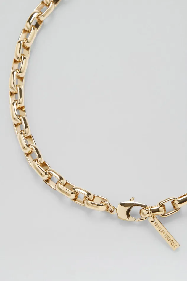 Women Jewelry Scanlan Theodore ROLO CHAIN CHOKER LIGHTGOLD Women Jewelry Scanlan Theodore ROLO CHAIN CHOKER LIGHTGOLD