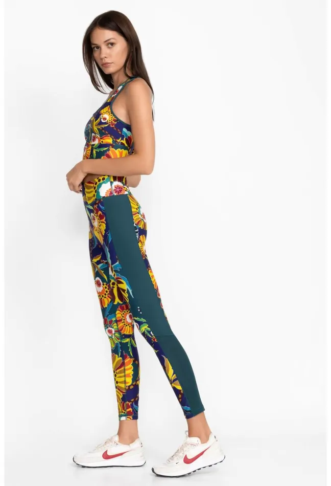 Women Johnny Was Active Bee Active Mesh Panel Active Legging Kimbra