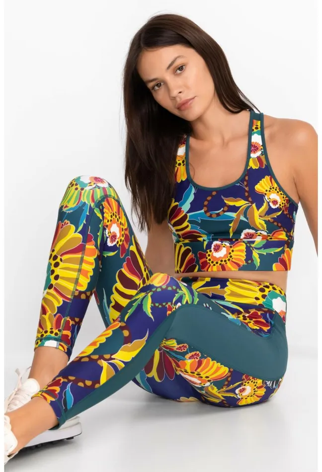Women Johnny Was Active Bee Active Mesh Panel Active Legging Kimbra