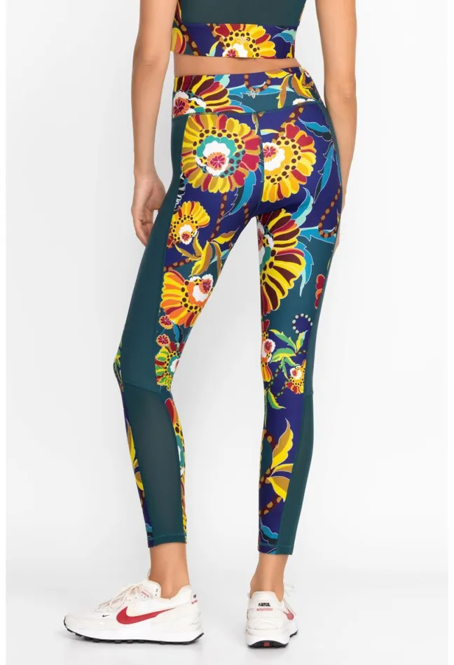 Women Johnny Was Active Bee Active Mesh Panel Active Legging Kimbra