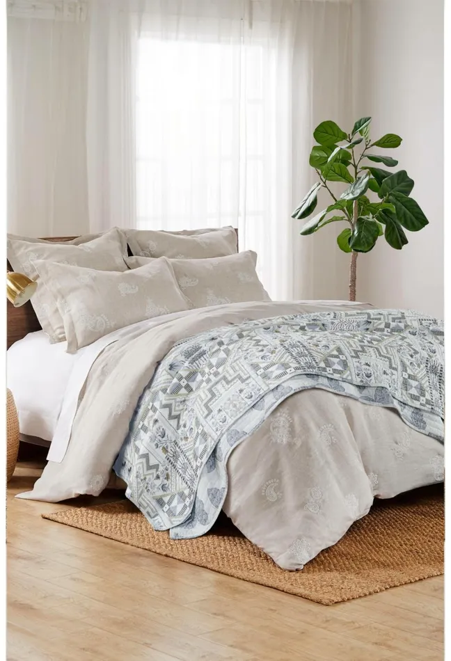 Women Johnny Was Bedding Santa Fe Reversible Quilt King Sand