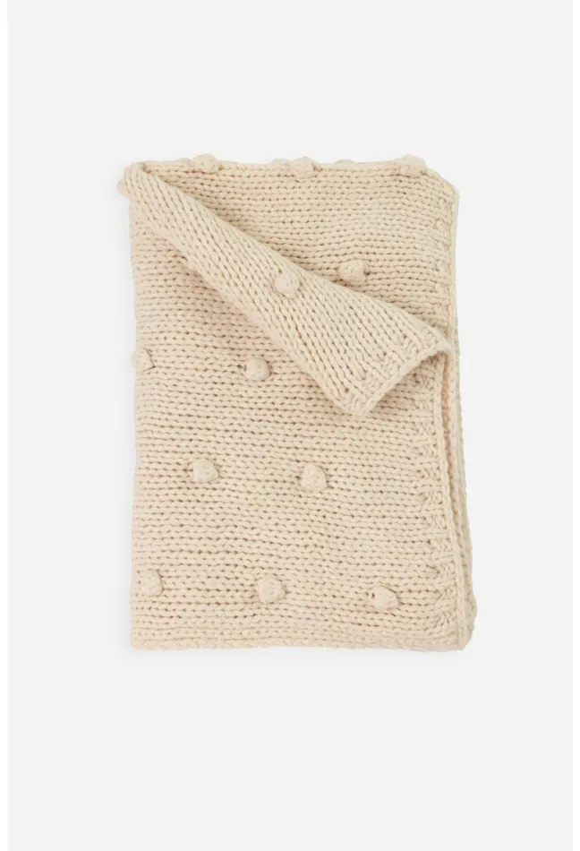 Women Johnny Was Blankets Pom Pom Throw Blanket 8211 Ivory Ivory