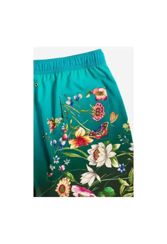 Women Johnny Was Mens Swimwear Ombre Garden Mens Swim Trunk Ombre Garden