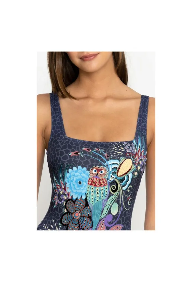 Women Johnny Was OnePieces Sea Owl Square Neck One Piece Sea Owl