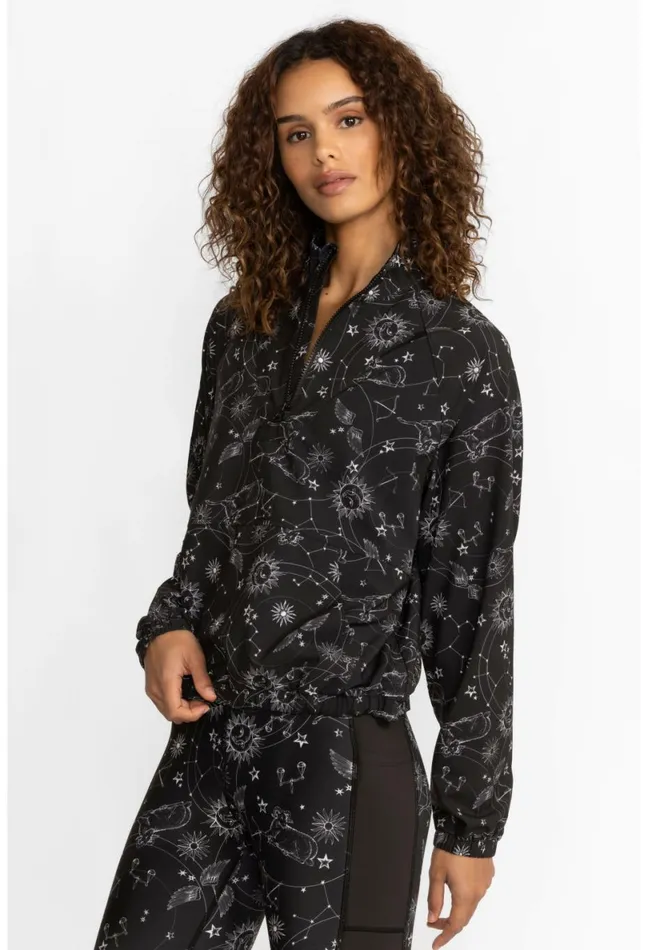 Women Johnny Was Outerwear Bee Active Mock Neck Pullover Jacket Bijou