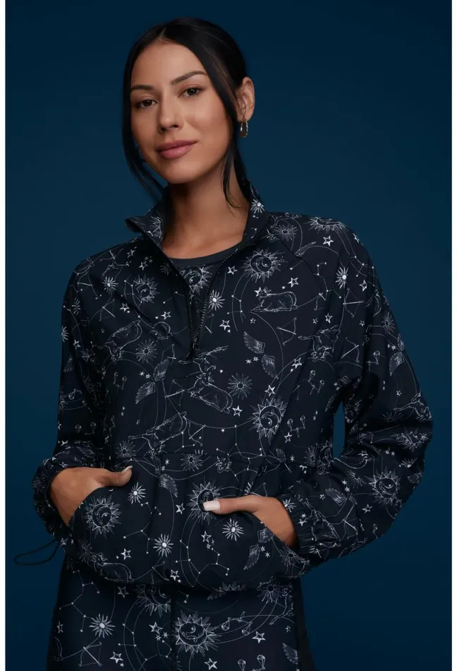 Women Johnny Was Outerwear Bee Active Mock Neck Pullover Jacket Bijou