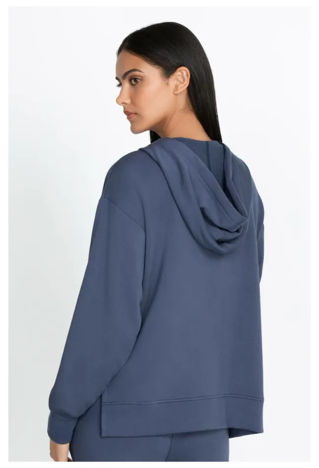 Women Johnny Was Outerwear Zip Hoodie Side Slits Outer Space