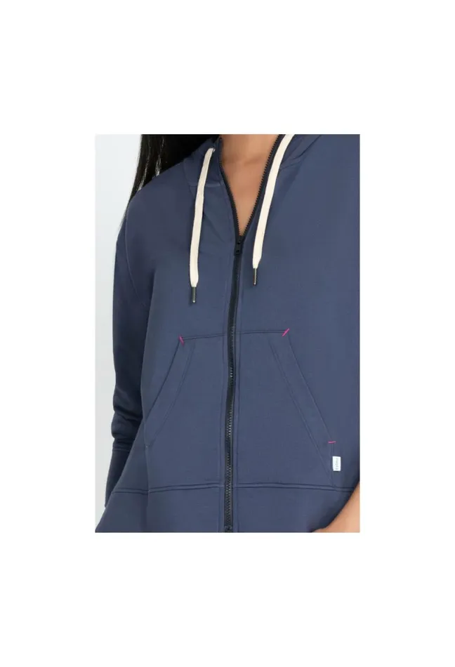 Women Johnny Was Outerwear Zip Hoodie Side Slits Outer Space