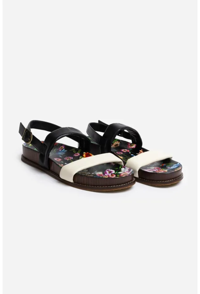 Women Johnny Was Shoes Double Band Sandal Ombre Garden