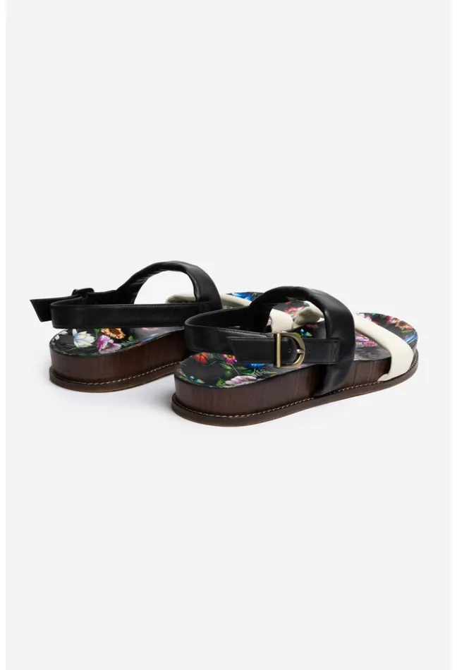 Women Johnny Was Shoes Double Band Sandal Ombre Garden