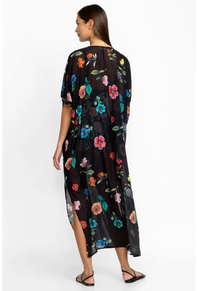 Women Johnny Was Swim and Resort Evening Palace VNeck Kaftan Evening