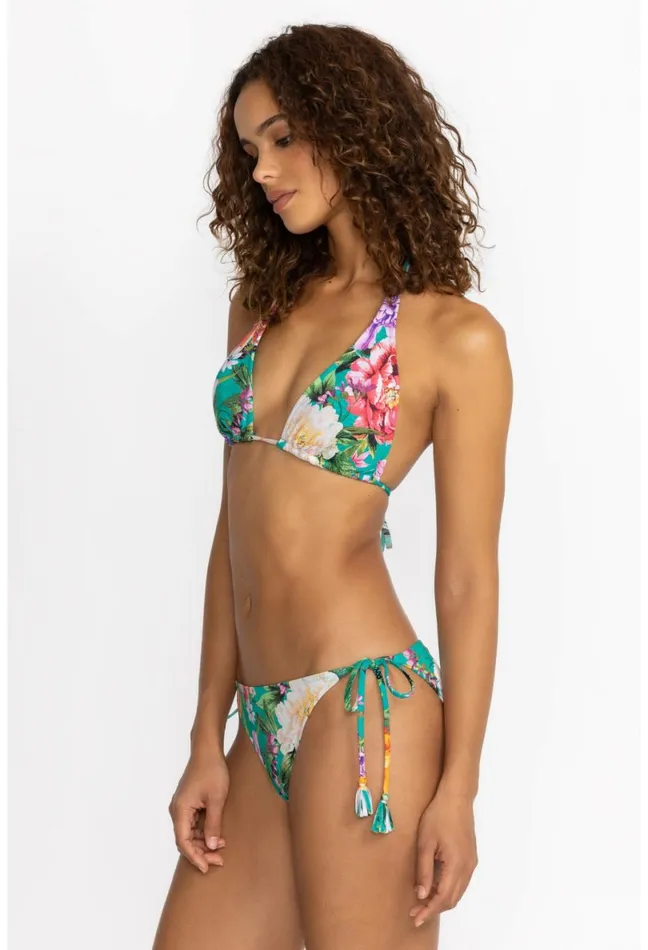 Women Johnny Was Swim and Resort Peacock Goza String Bikini Bottom Peacock Goza