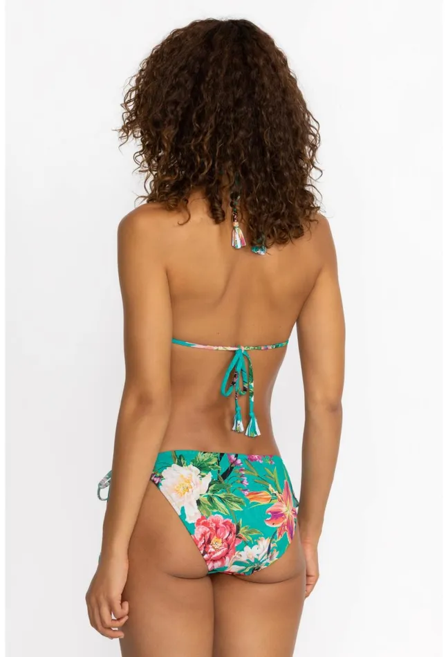 Women Johnny Was Swim and Resort Peacock Goza String Bikini Bottom Peacock Goza
