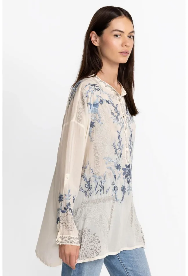 Women Johnny Was Tops Alessa Tunic Shell