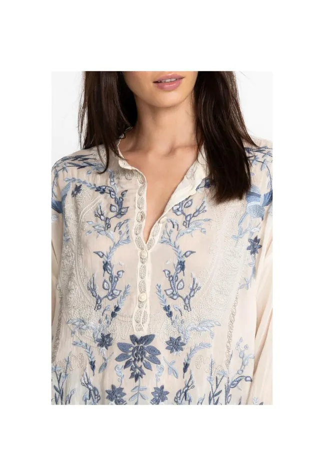 Women Johnny Was Tops Alessa Tunic Shell
