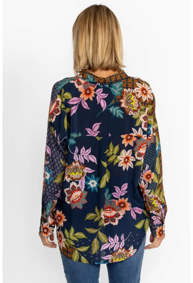 Women Johnny Was Tops Delfino Lotus Blouse Delfino