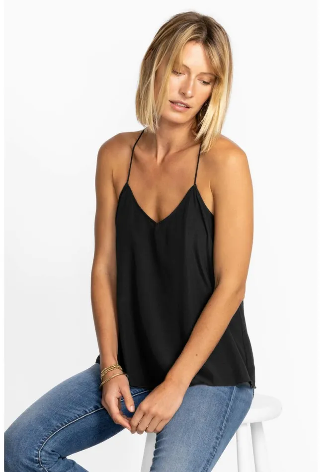 Women Johnny Was Tops Etta Cami Top Black