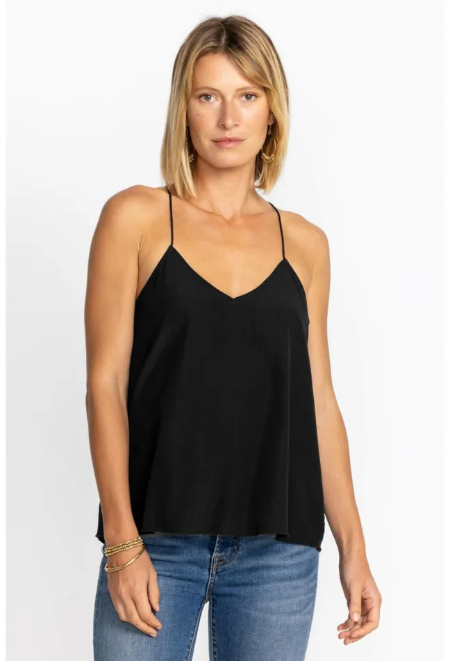 Women Johnny Was Tops Etta Cami Top Black