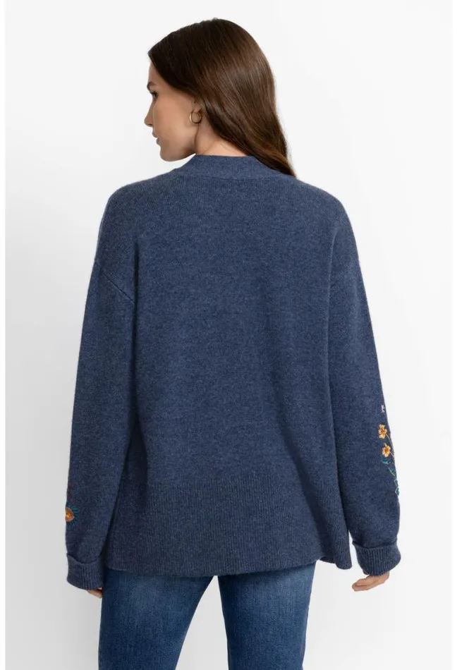 Women Johnny Was Tops Griffin Cardigan Blue