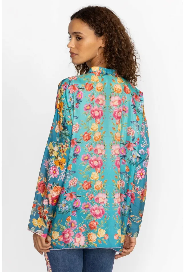 Women Johnny Was Tops Neutra Mara Blouse Multi