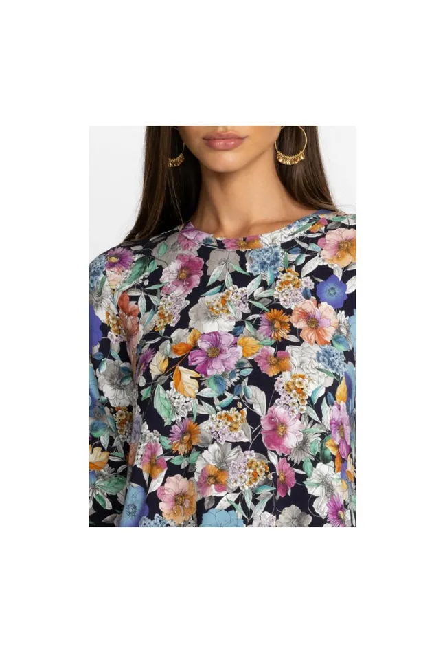 Women Johnny Was Tops The Janie Favorite Long Sleeve Crew Neck Swing Tee Falldance