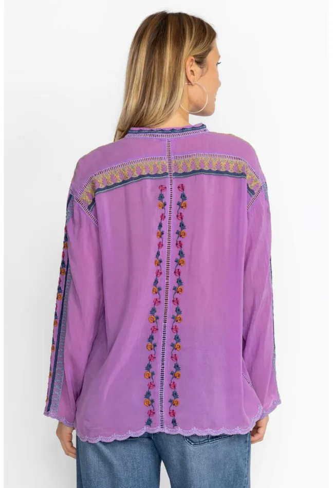 Women Johnny Was Tops Vanessa Blouse Pansy