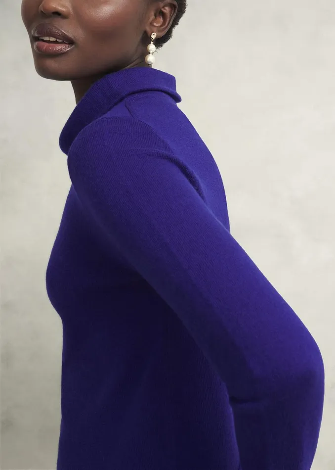 Women Jumpers and Cardigans Hobbs Audrey Wool Cashmere Jumper Cobalt Blue