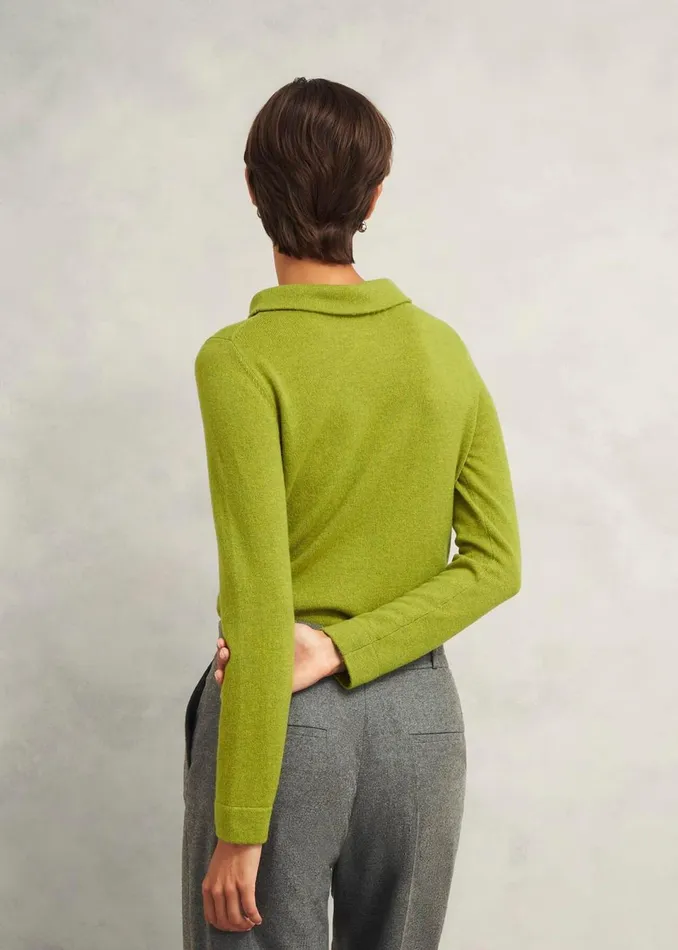 Women Jumpers and Cardigans Hobbs Audrey Wool Cashmere Jumper Lime Green