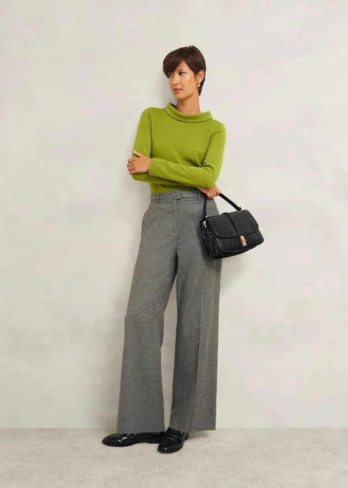 Women Jumpers and Cardigans Hobbs Audrey Wool Cashmere Jumper Lime Green
