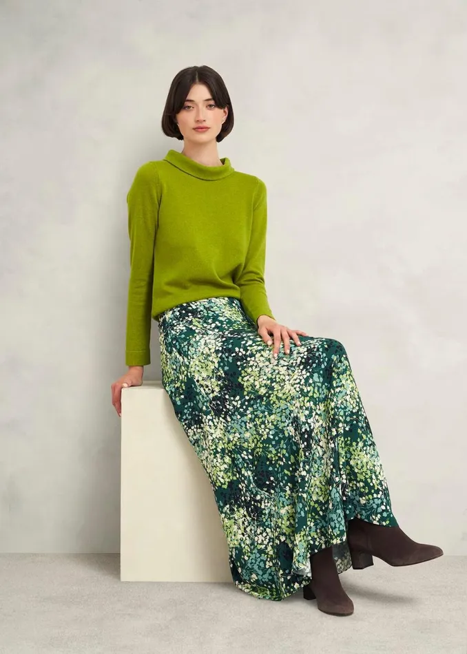 Women Jumpers and Cardigans Hobbs Audrey Wool Cashmere Jumper Lime Green
