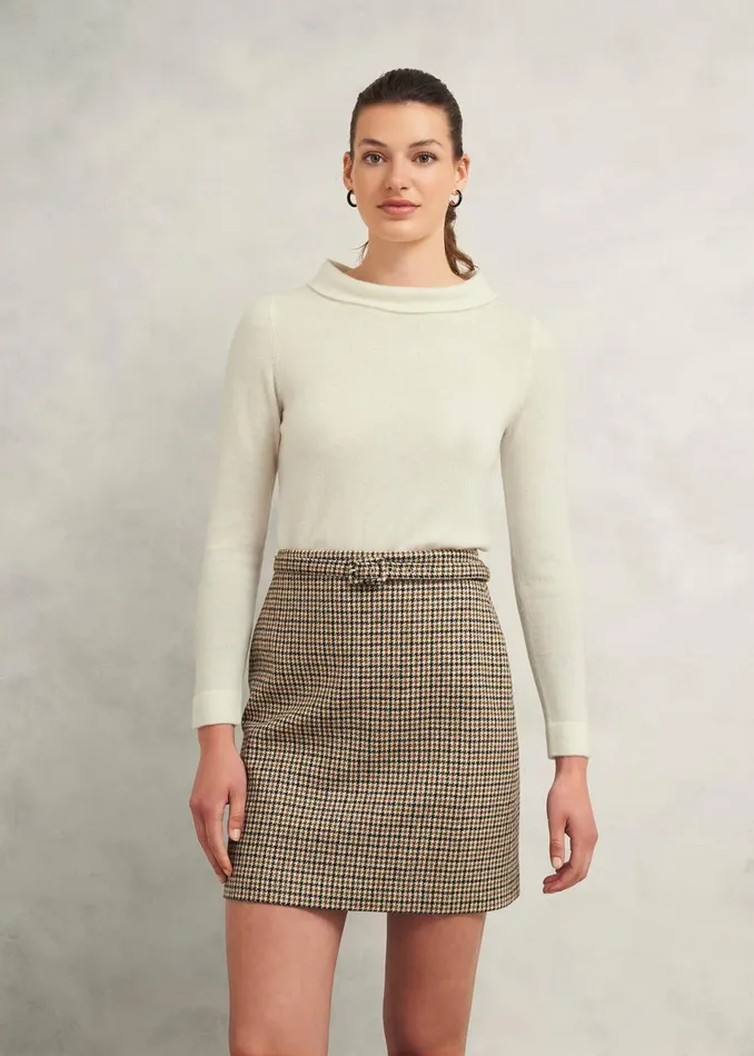 Women Jumpers and Cardigans Hobbs Audrey Wool Cashmere Jumper Warm Ivory