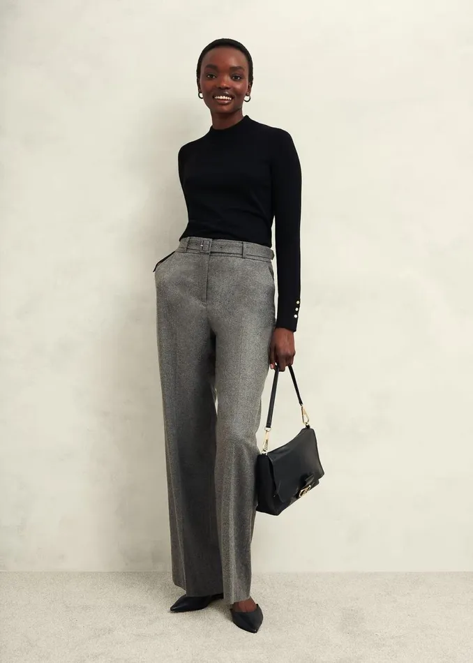 Women Jumpers and Cardigans Hobbs Bella Merino Wool Jumper Black