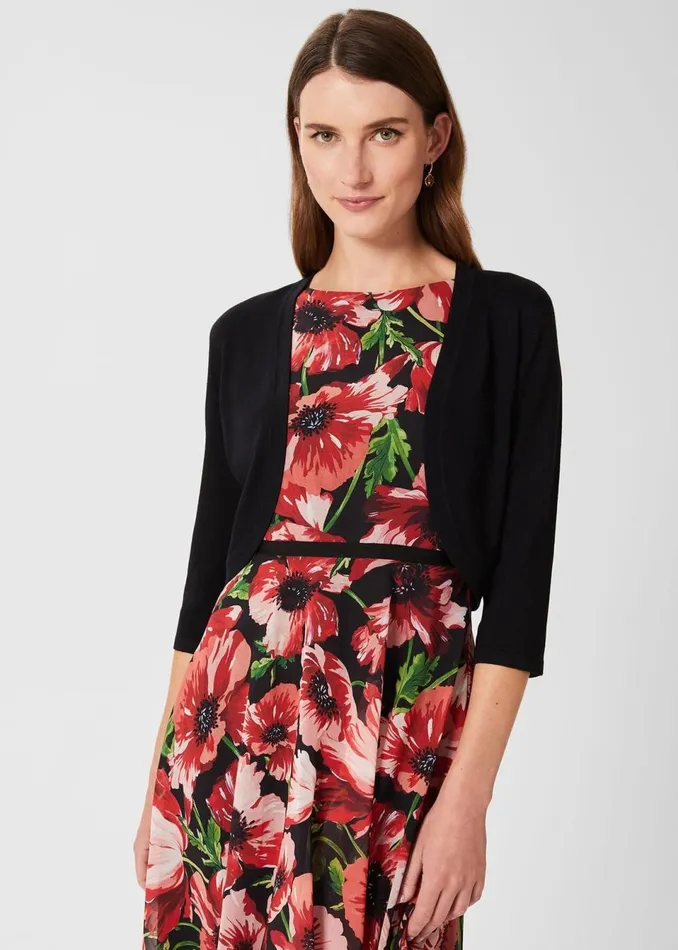 Women Jumpers and Cardigans Hobbs Carrie Bolero Black
