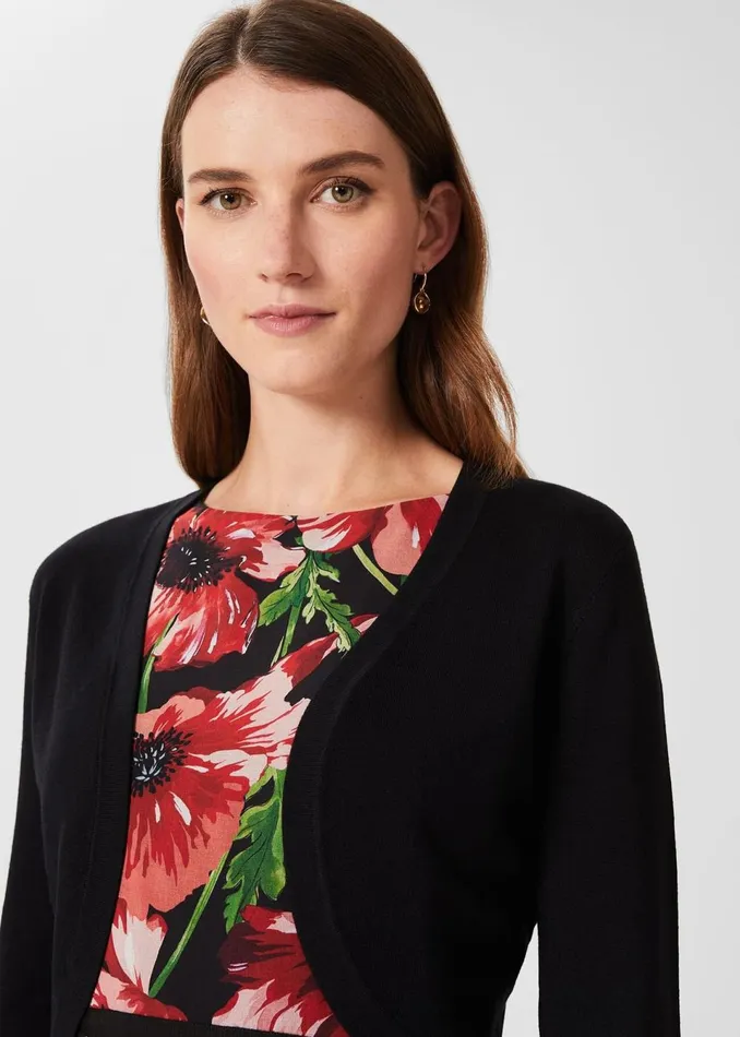 Women Jumpers and Cardigans Hobbs Carrie Bolero Black
