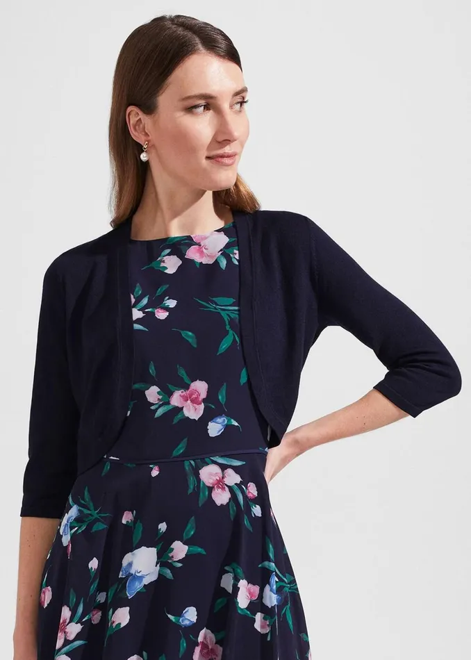 Women Jumpers and Cardigans Hobbs Carrie Bolero Navy