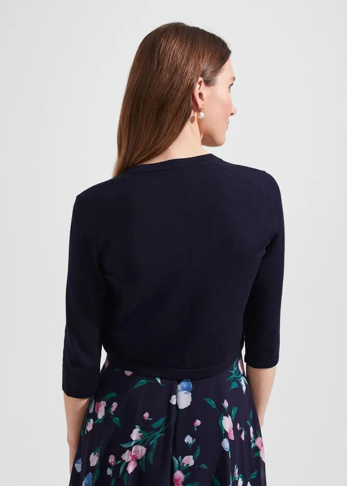 Women Jumpers and Cardigans Hobbs Carrie Bolero Navy