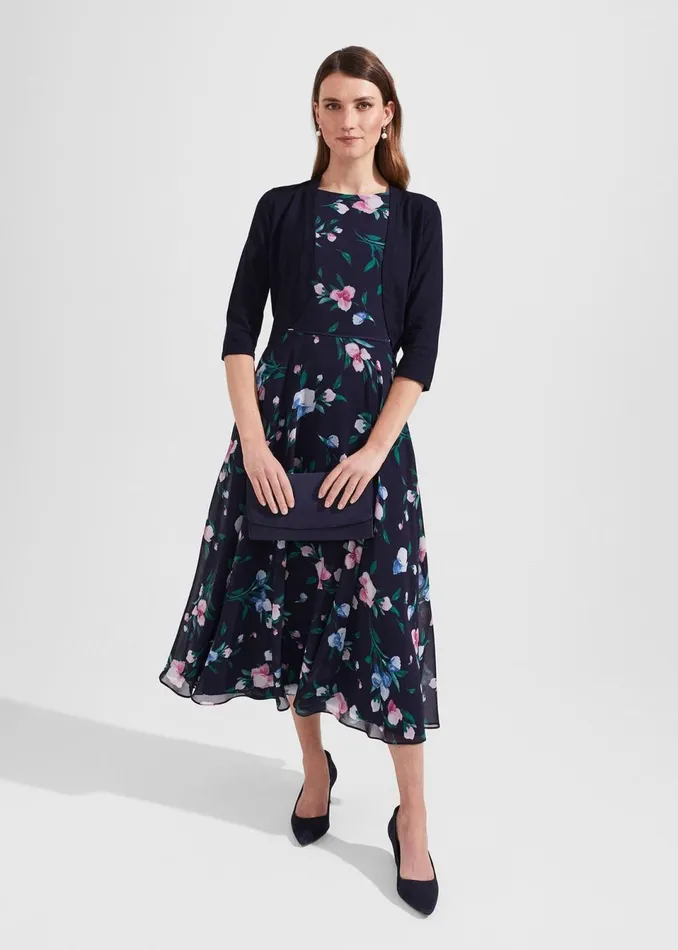 Women Jumpers and Cardigans Hobbs Carrie Bolero Navy