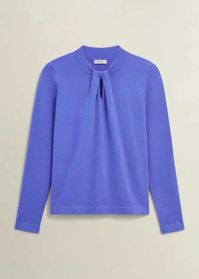 Women Jumpers and Cardigans Hobbs Effie Knitted Jumper Regatta Blue