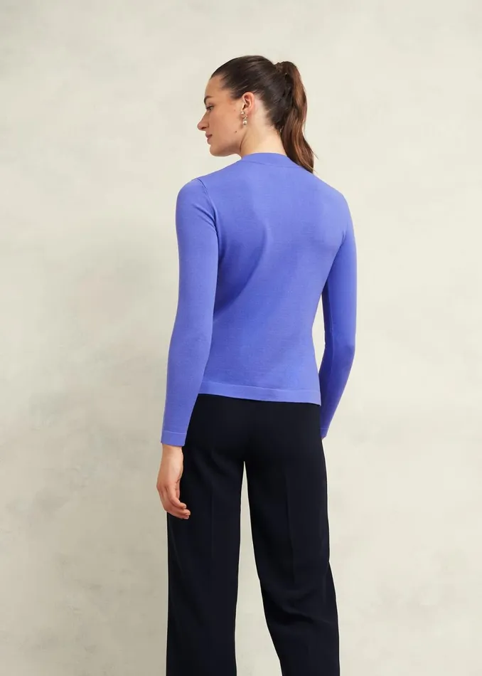 Women Jumpers and Cardigans Hobbs Effie Knitted Jumper Regatta Blue