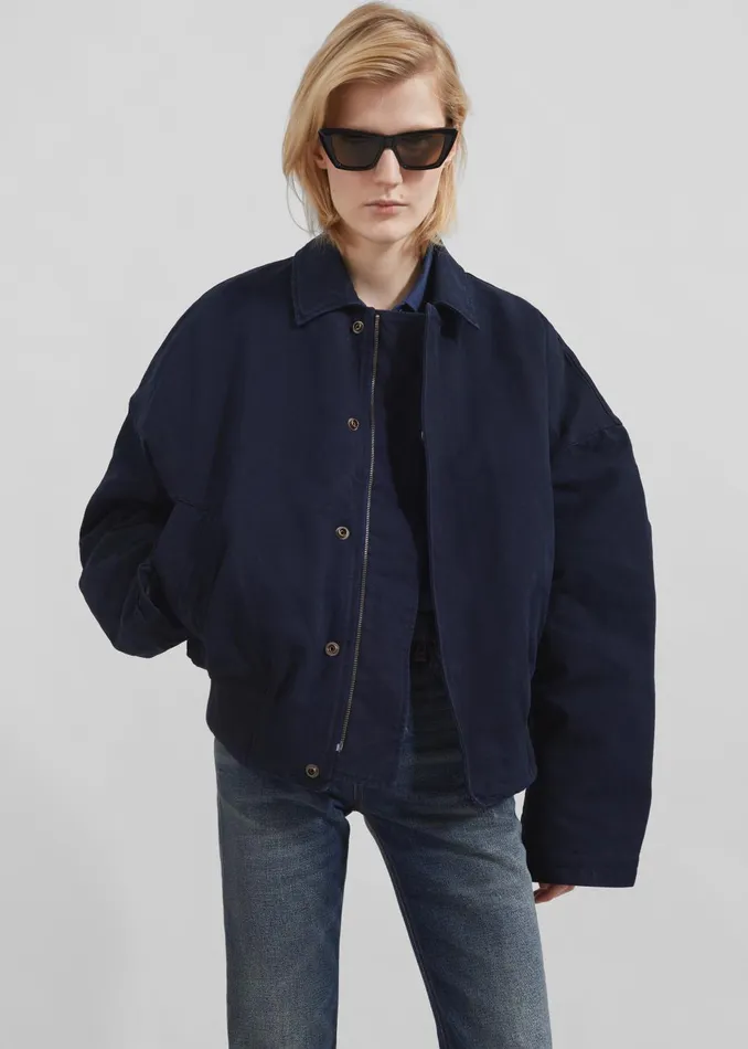 Women Jw Anderson Blouson 8211 Navy The Frankie Shop Outerwear