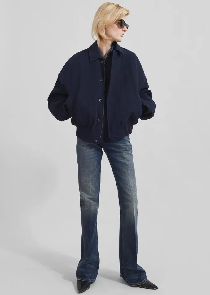 Women Jw Anderson Blouson 8211 Navy The Frankie Shop Outerwear