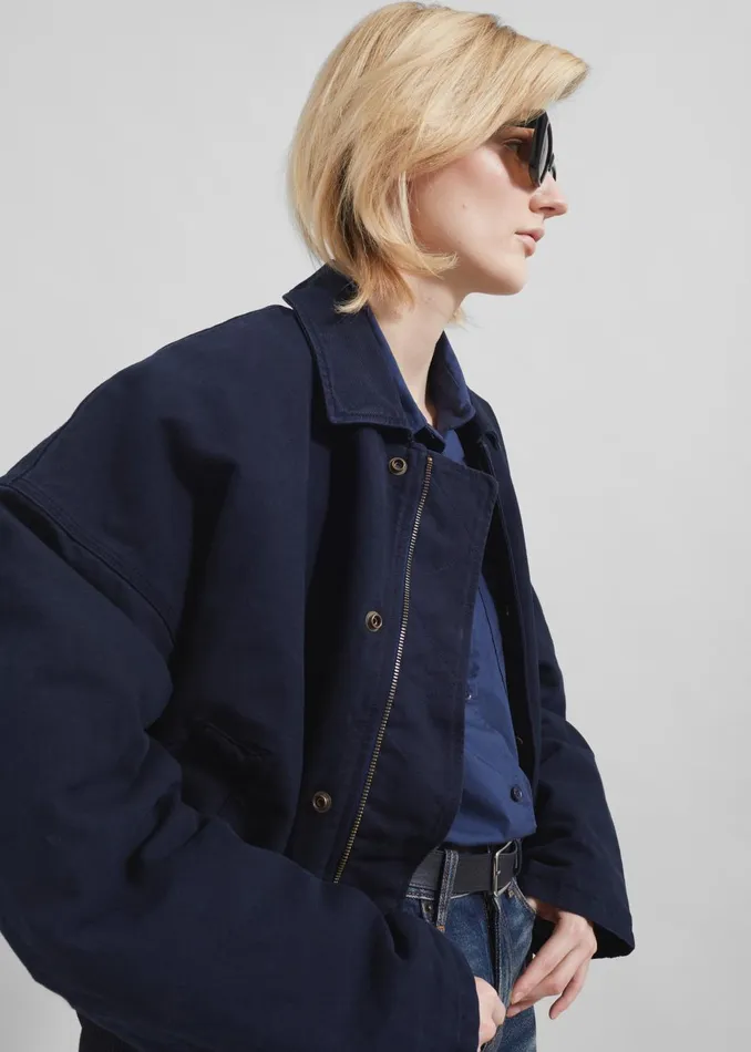 Women Jw Anderson Blouson 8211 Navy The Frankie Shop Outerwear
