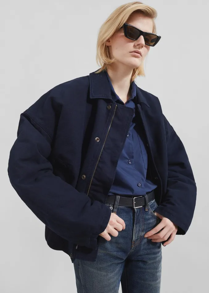 Women Jw Anderson Blouson 8211 Navy The Frankie Shop Outerwear