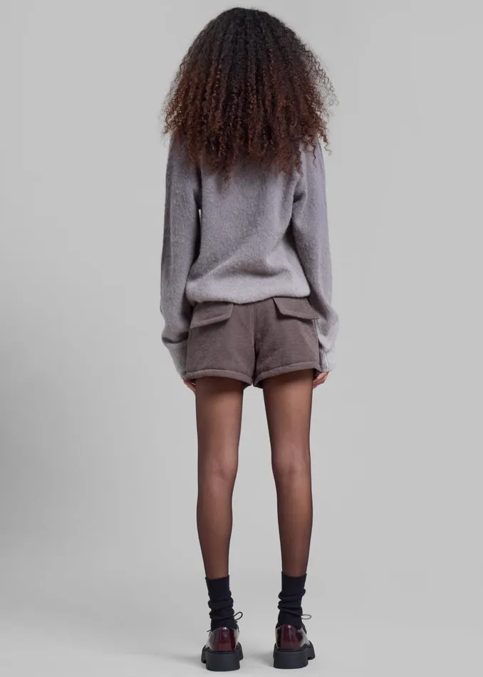 Women Jw Anderson VNeck Gradient Jumper 8211 Dark Grey The Frankie Shop Knitwear