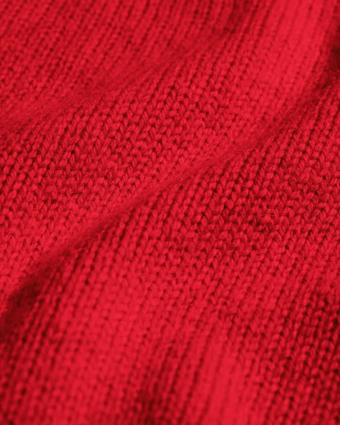 Women Knit Sweaters Colorfulstandard Oversized Merino Wool Crew 8211 Scarlet Red
