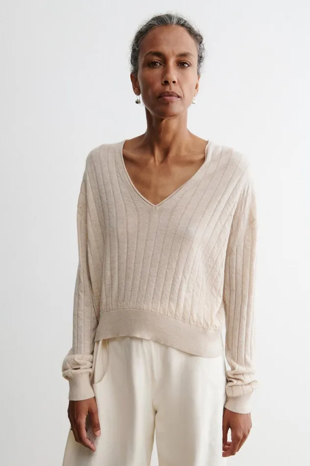 Women Knits Rachel Comey Marion VNeck Black Women Knits Rachel Comey Marion VNeck Black