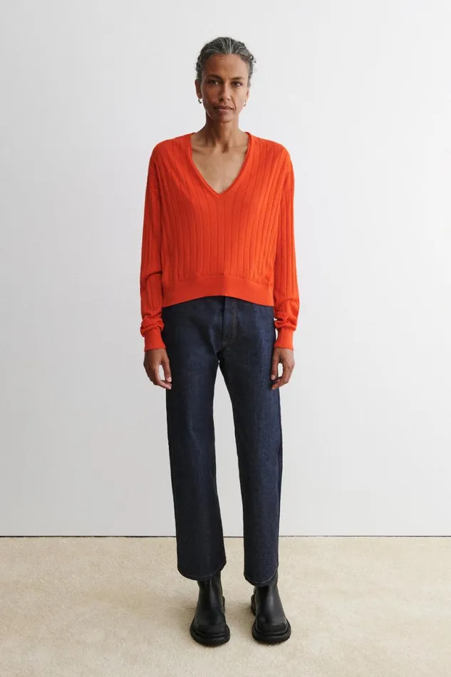Women Knits Rachel Comey Marion VNeck Black Women Knits Rachel Comey Marion VNeck Black