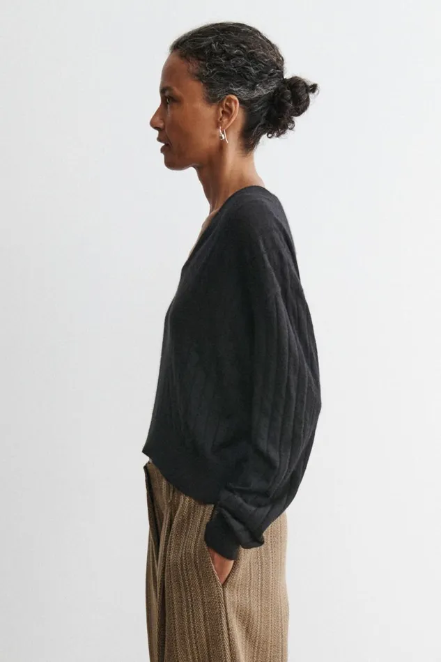 Women Knits Rachel Comey Marion VNeck Black Women Knits Rachel Comey Marion VNeck Black