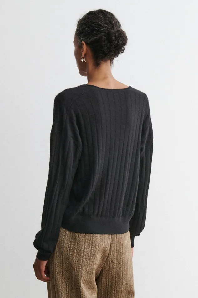 Women Knits Rachel Comey Marion VNeck Black Women Knits Rachel Comey Marion VNeck Black