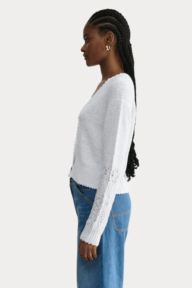 Women Knits Rachel Comey Olia Cardigan White Women Knits Rachel Comey Olia Cardigan White